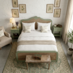 Solid Wood Rattan Bed – Premium Handcrafted Cane Bed Frame - Image 4