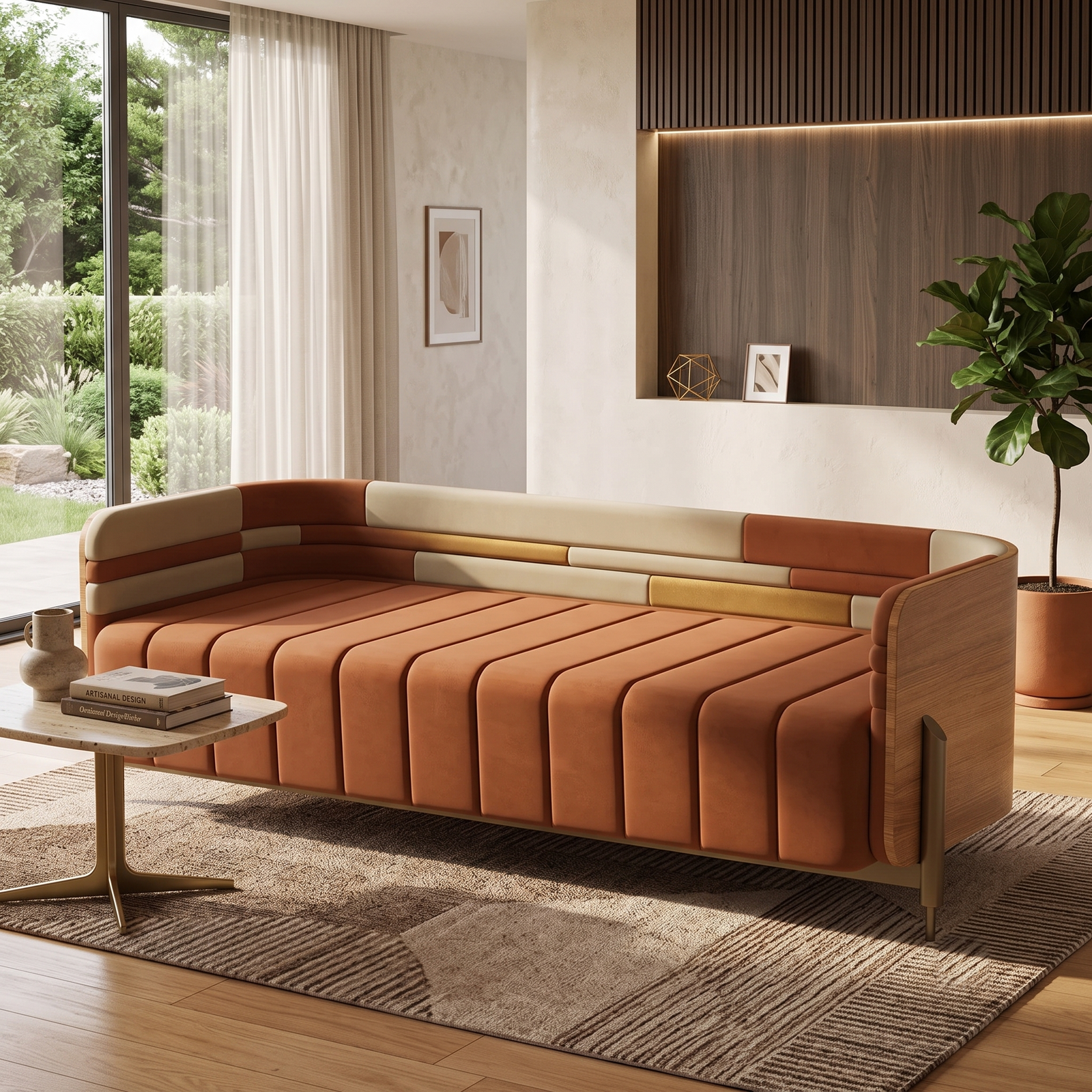 sadd Premium Modern Sofa Set for Living Room | Elegant Fabric Sofa Design - Image 1