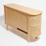 Mango Wood Cane Sideboard - Natural Finish| Storage Sideboard - Image 11