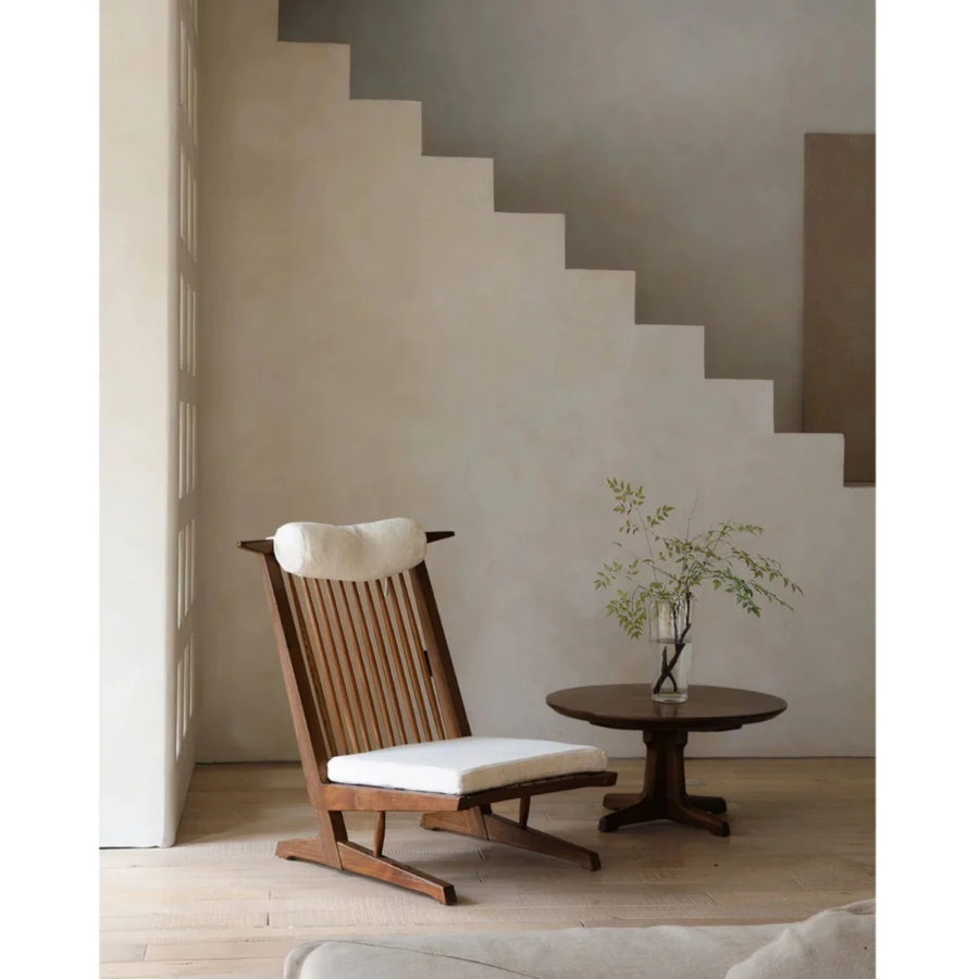 Teak Wood Arm Chair – Natural Finish Solid Wood Accent Chair