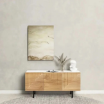 Solid Wood Hand Carved TV Unit Natural Finish Media Console TV Cabinet for Living Room - Image 8