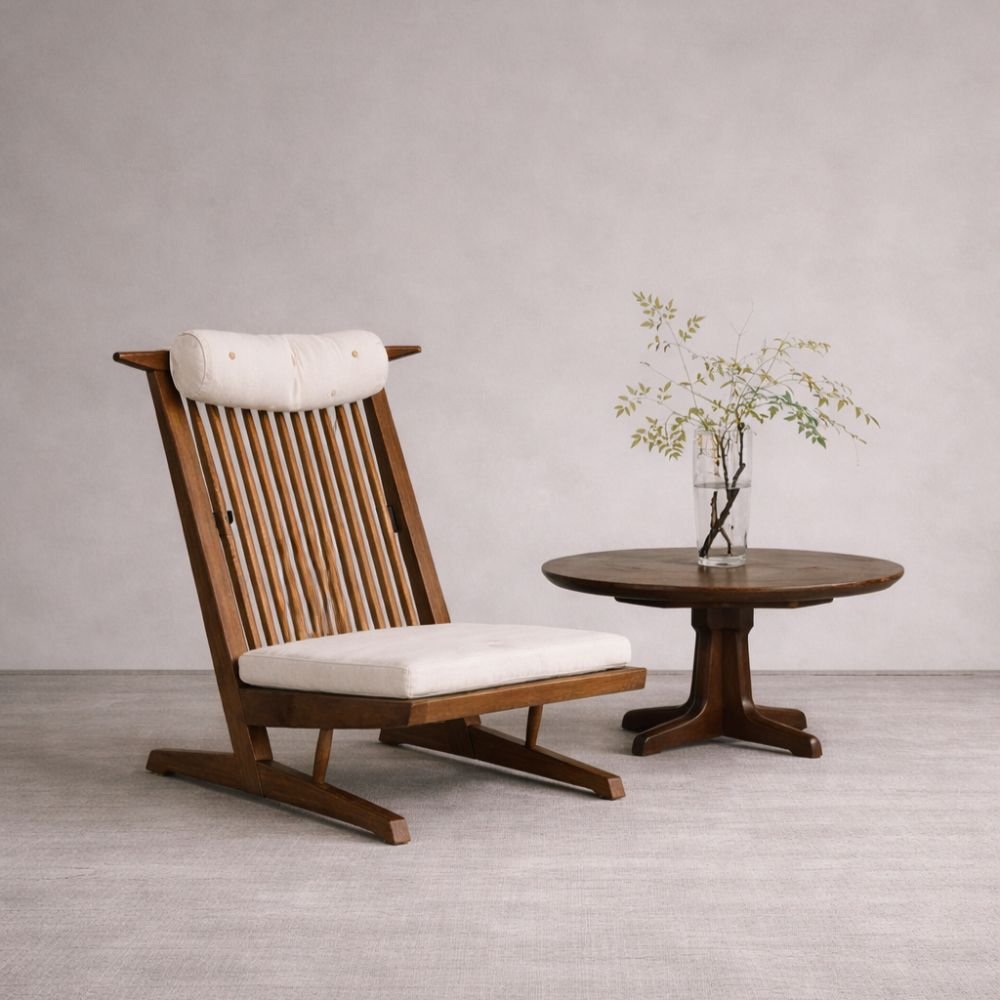 imresizer-26 Teak Wood Arm Chair – Natural Finish Solid Wood Accent Chair - Image 1