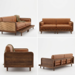 Space-Saving Rattan Sofa Cum Bed with Solid Wood Frame – Stylish Comfort for Your Home - Image 7