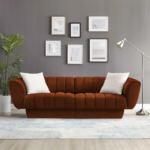 Mango Wood Charlotte 3 Seater Chesterfield Sofa - 88.2" W