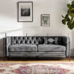 Leather Upholstered Chesterfield Tufted 3-Seater Sofa | Elegant, Comfortable Seating for Living Room