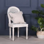 Elegant Handcarved White Cane Dining Chair | French Louis XVI Style | Art of Rajasthan - Image 10