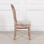 Handcarved Wooden Rattan Dining Chair | French Louis XVI Style | Art of Rajasthan - Image 7