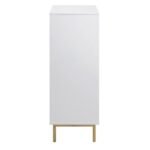 Mango Wood Cabinet 2 Door - Ripped Design with White Finish - Image 18