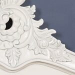 Rococo-Inspired Handcarved White Wooden Bed | Art of Rajasthan - Image 8