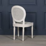 Elegant Handcarved White Cane Dining Chair | French Louis XVI Style | Art of Rajasthan - Image 2