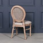 Handcarved Wooden Rattan Dining Chair | French Louis XVI Style | Art of Rajasthan - Image 4