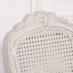 Elegant Handcarved White Cane Dining Chair | French Chateau Style | Art of Rajasthan - Image 9
