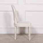 Elegant Handcarved White Cane Dining Chair | French Louis XVI Style | Art of Rajasthan - Image 6