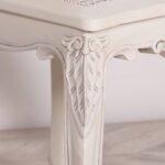 Elegant Handcarved White Cane Dining Chair | French Chateau Style | Art of Rajasthan - Image 8