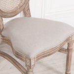 Handcarved Wooden Rattan Dining Chair | French Louis XVI Style | Art of Rajasthan - Image 8