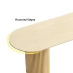 Mango Wood Oval Shape Dining Table 4 to 6 Seater - Natural Finish 63" Size - Image 7