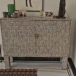 Handmade Bone Inlay Cabinet Spring Design 2 Door Sideboard | Luxury Storage Cabinet for Living Room, Hallway & Bedroom - Image 4