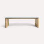 Oak Wood Square Coffee Table – White Oak Finish | Modern Wooden Coffee Table - Image 4