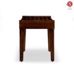 Solid Wood Bench – Dark Walnut Finish | Modern Wooden Bench for Home - Image 4