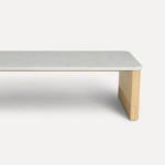 Oak Wood Square Coffee Table – White Oak Finish | Modern Wooden Coffee Table - Image 5