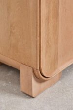 Mango Wood Bookshelf Display Cabinet with Storage Unit – Natural Finish | Modern Wooden Bookcase - Image 9