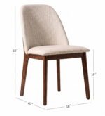 Solid Wood Marble Top Dining Table Set (6, 8 & 10 Seater) with Upholstered Chairs – Teak Finish - Image 9