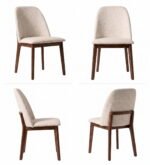 Solid Wood Marble Top Dining Table Set (6, 8 & 10 Seater) with Upholstered Chairs – Teak Finish - Image 10