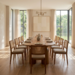 Acacia Wood Oval Dining Table with 10 Chairs - 4,6,8 or 10 Seater All Sizes Natural Finish - Image 6