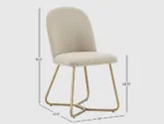 Solid Wood Dining Table with Iron Legs & Chairs (6, 8, 10 Seater) - Image 10