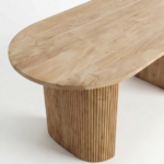 Mango Wood Oval Dining Table & Chairs Set | 8-Seater & 10-Seater Natural Finish - Image 20