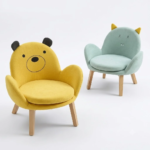 Solid Wood Kids Fabric Chair - Set of 2 - Image 2