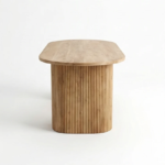 Mango Wood Oval Dining Table & Chairs Set | 8-Seater & 10-Seater Natural Finish - Image 24