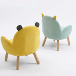 Solid Wood Kids Fabric Chair - Set of 2 - Image 4