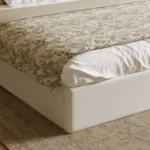 Hovra King Faux Leather Platform Bed Frame with Extended Headboard & Integrated LED Reading Lights - Image 13