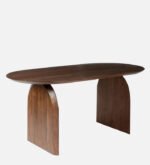 Solid Mango Wood Oval Dining Table with Chairs (6, 8 & 10 Seater) – Walnut Finish - Image 7