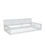 Art of Rajasthan Solid Mango Wood Kids Floor Bed with Storage & Rails - Image 12