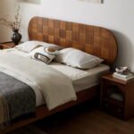Solid Sheesham Wood Low Platform Bed with Ball Legs | Walnut Finish - Image 6