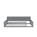 Art of Rajasthan Solid Mango Wood Kids Floor Bed with Storage & Rails - Image 9