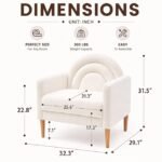 Solid Pine Wood Upholstered Kids Sofa Single Seater Armchair - Image 4