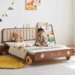 Solid Wood Kids Car Bed | Children's Platform Bed Frame - Image 2
