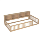Art of Rajasthan Solid Mango Wood Kids Floor Bed with Storage & Rails - Image 4