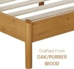 Solid Mango Wood Queen Platform Bed with Arch Cane Headboard - Image 10
