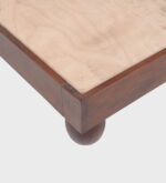 Solid Sheesham Wood Low Platform Bed with Ball Legs | Walnut Finish - Image 13