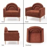 Solid Pine Wood Upholstered Kids Sofa Single Seater Armchair - Image 11