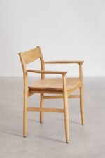 Solid Mango Wood Dining Chair in Natural Finish - Image 2