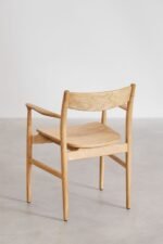 Solid Mango Wood Dining Chair in Natural Finish - Image 3
