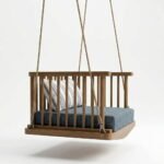 Solid Mango Wood Single Seater Hanging Swing Chair with Cushion (Wooden Jhula) - Image 4
