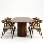 Solid Sheesham Wood Dining Table Set with Chairs (6, 8 & 10 Seater) - Image 4