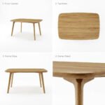 Mango Wood 6 Seater Dining Table with Chairs - Natural Finish 8 Seater or 10 Seater - Image 4