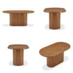 Solid Sheesham Wood Dining Table with Cane Chairs (6, 8 & 10 Seater) - Image 5